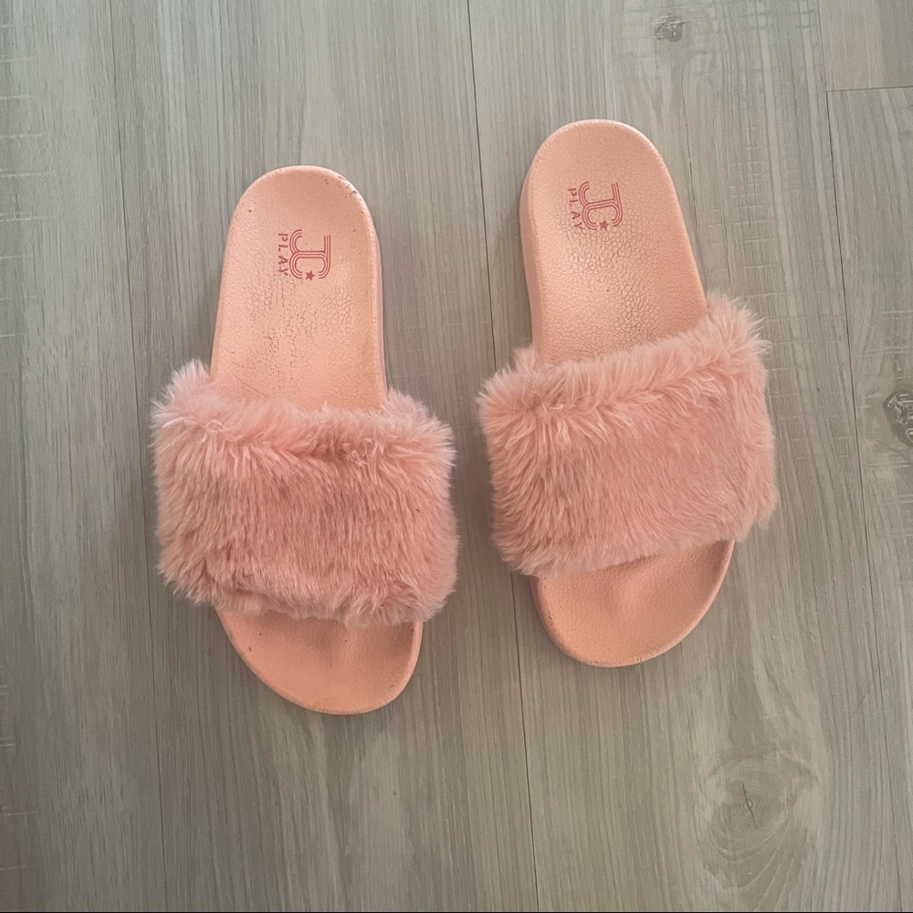 Jeffrey Campbell Play Faux Fur Slides